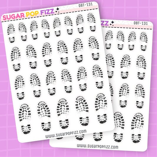 Boot Prints Deco Stickers - DBT131