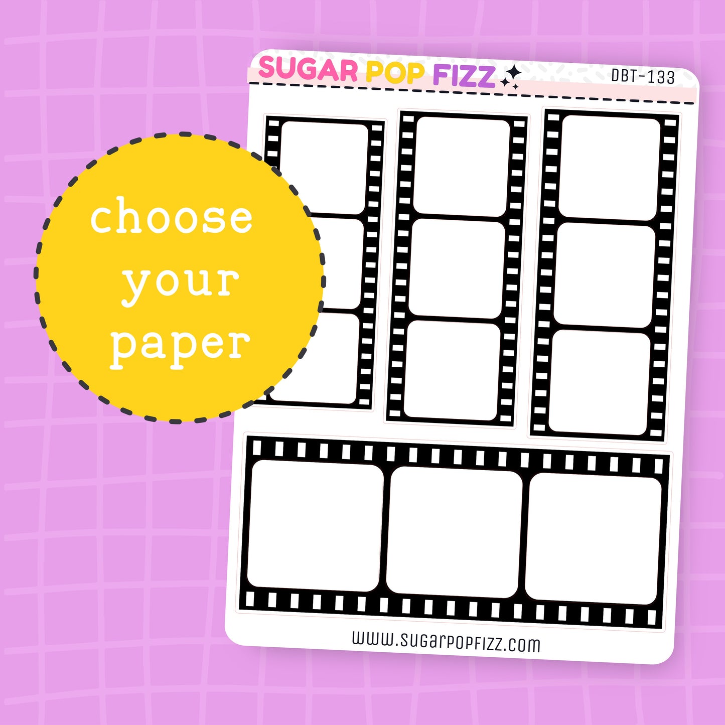 Assorted Film Strip Deco Stickers - DBT133