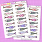 Sardine Fishes Deco Stickers - DBT134