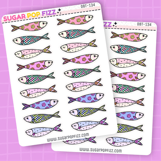 Sardine Fishes Deco Stickers - DBT134