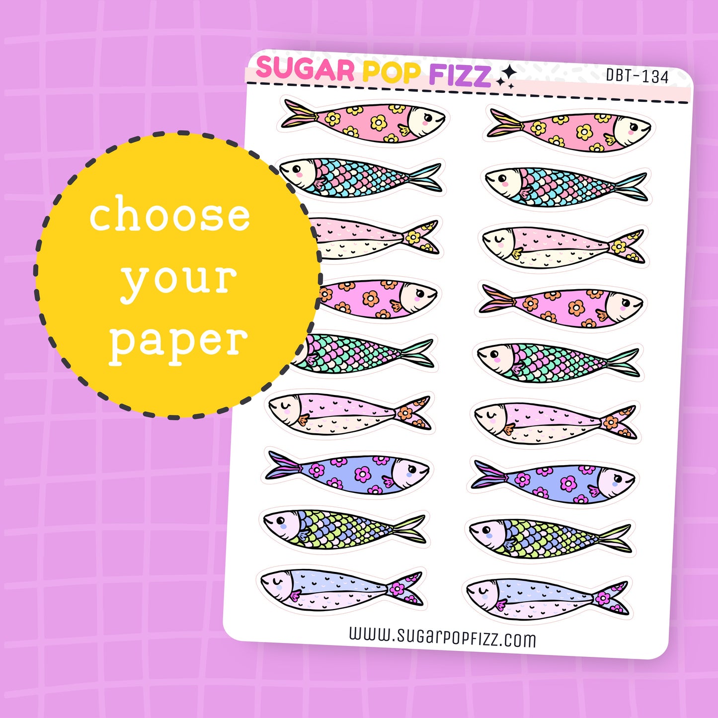 Sardine Fishes Deco Stickers - DBT134