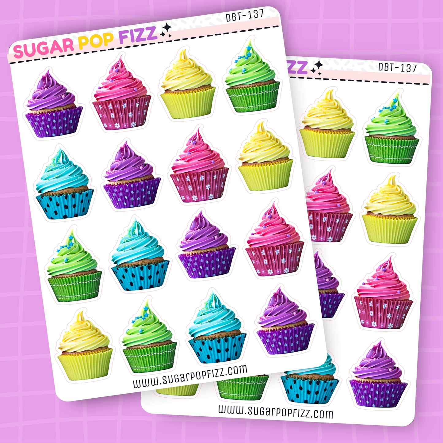 Cupcakes Deco Stickers - DBT137