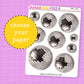 Disco Balls Deco Stickers - DBT139