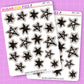 Grayed Out Alt Stars Deco Stickers - DBT142