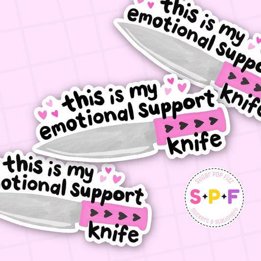 Emotional Support Premium Matte Die Cut Sticker - DC129