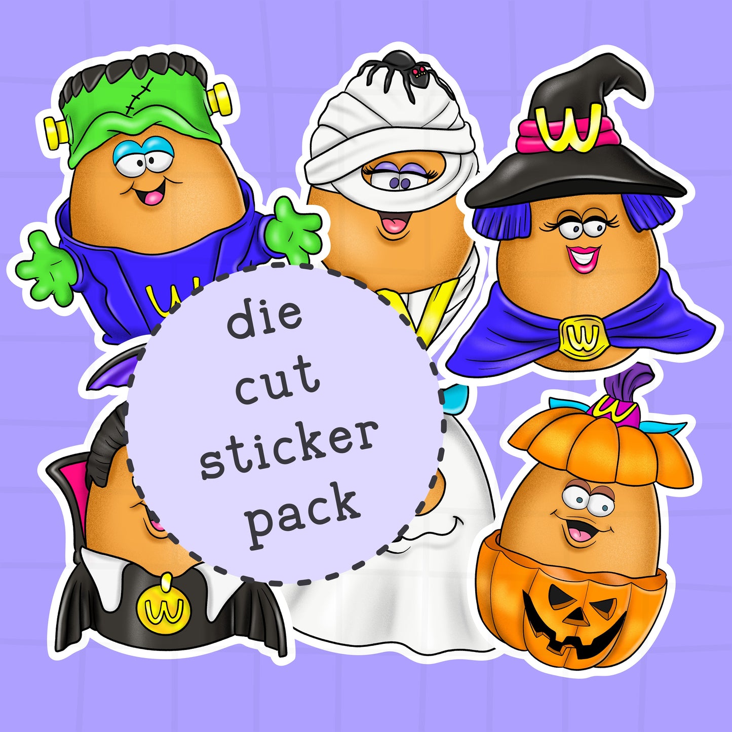 Halloween Nuggets Die Cut Sticker PACK - DCP101