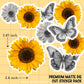 Sunflowers Die Cut Sticker PACK - DCP102