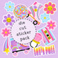 Roller Disco Die Cut Sticker PACK - DCP106