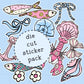 Coastal Coquette Die Cut Sticker PACK - DCP114