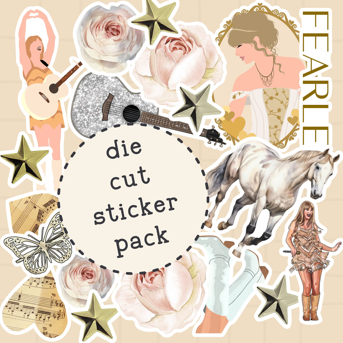 Fearless Die Cut Sticker PACK - DCP118