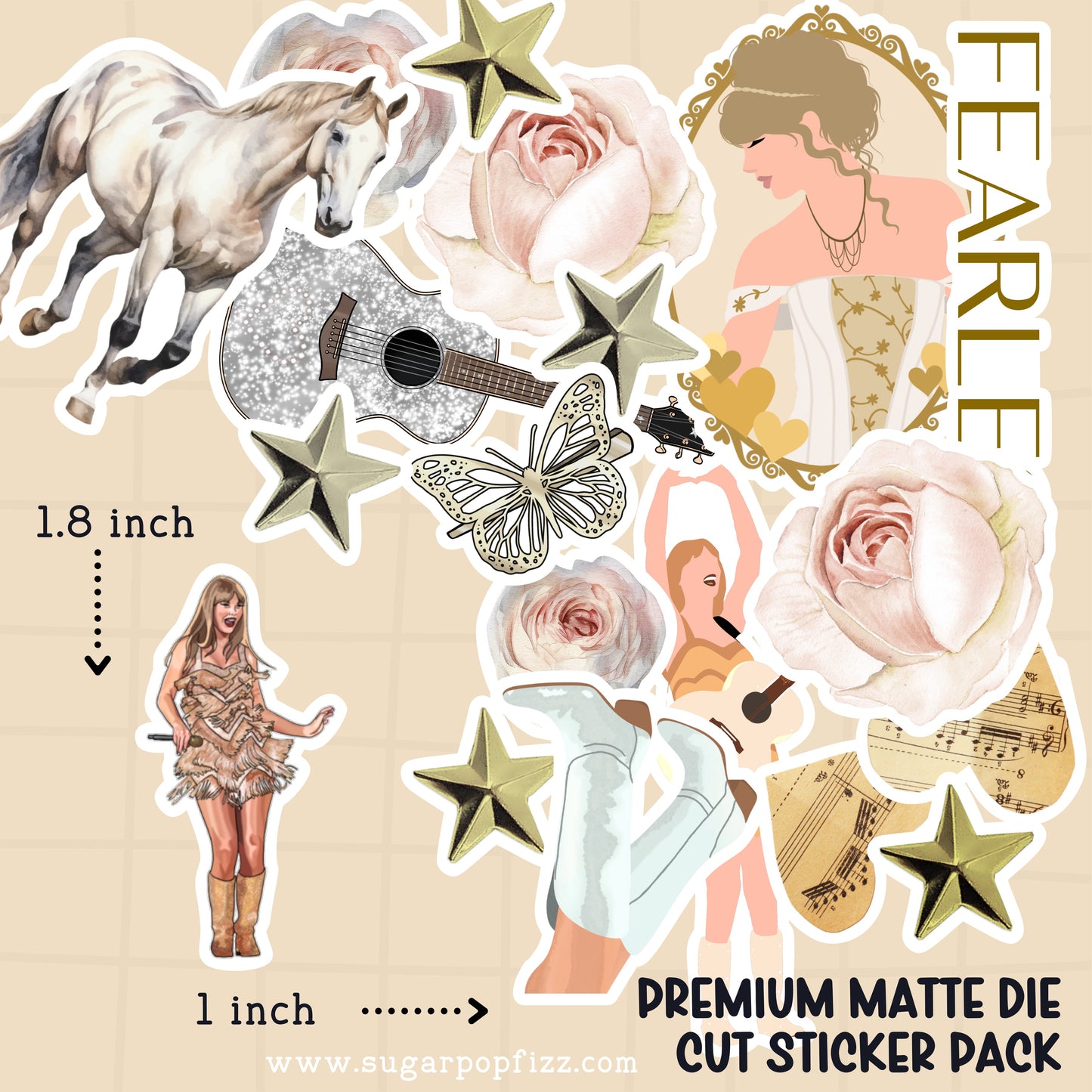 Fearless Die Cut Sticker PACK - DCP118