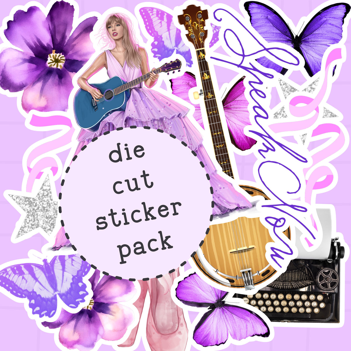 Speak Now Die Cut Sticker PACK - DCP119