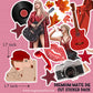 RED Die Cut Sticker PACK - DCP120