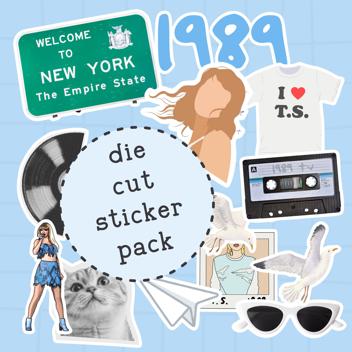 1989 Die Cut Sticker PACK - DCP121
