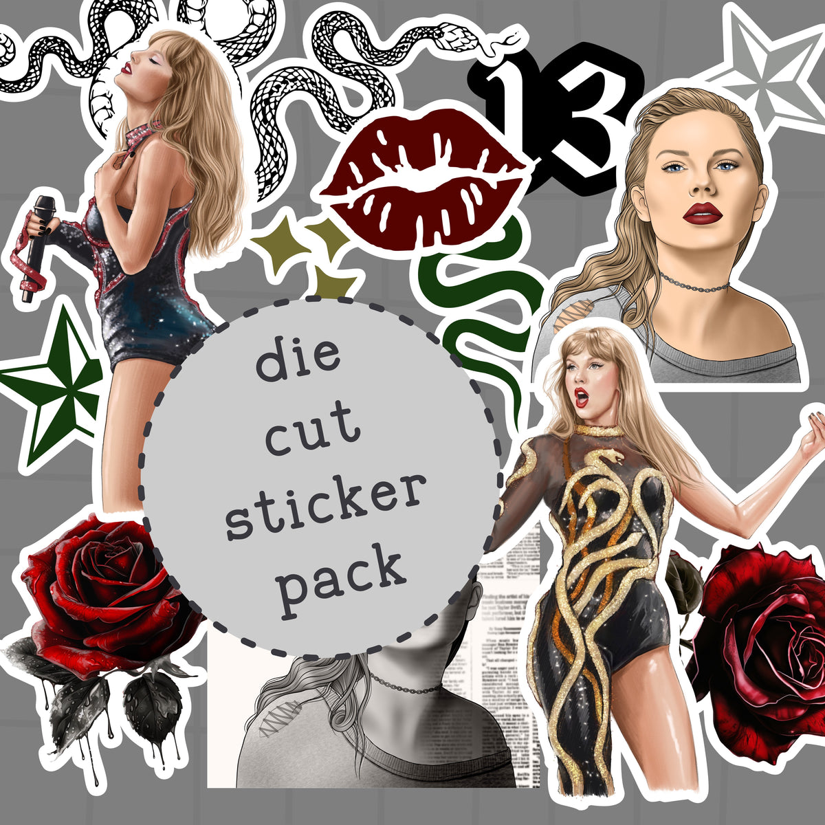Reputation Die Cut Sticker PACK - DCP122