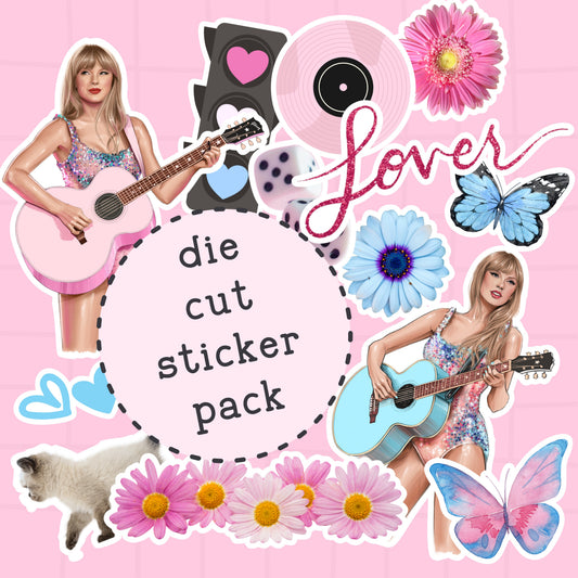 Lover Die Cut Sticker PACK - DCP123