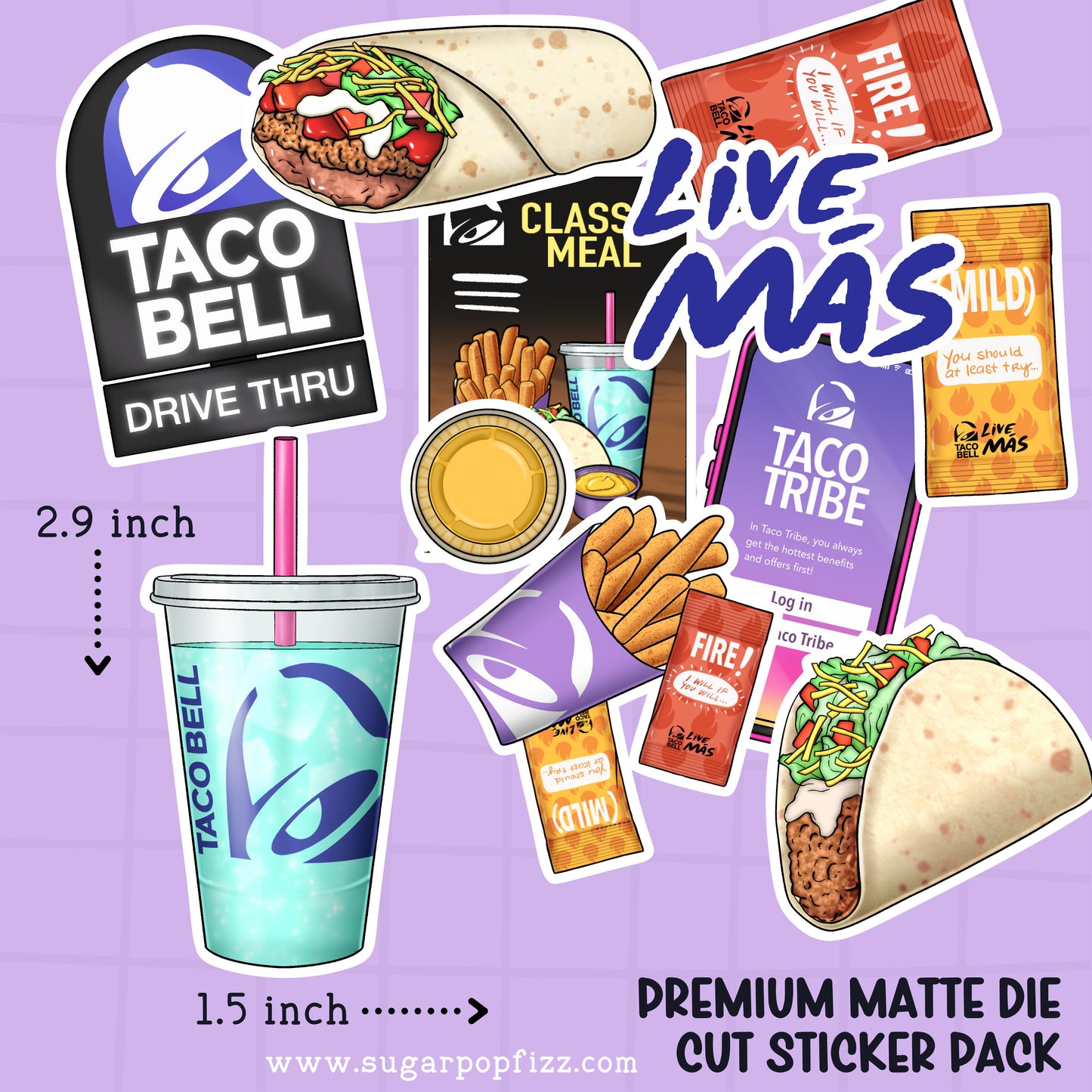 Live Mas Die Cut Sticker PACK - DCP131