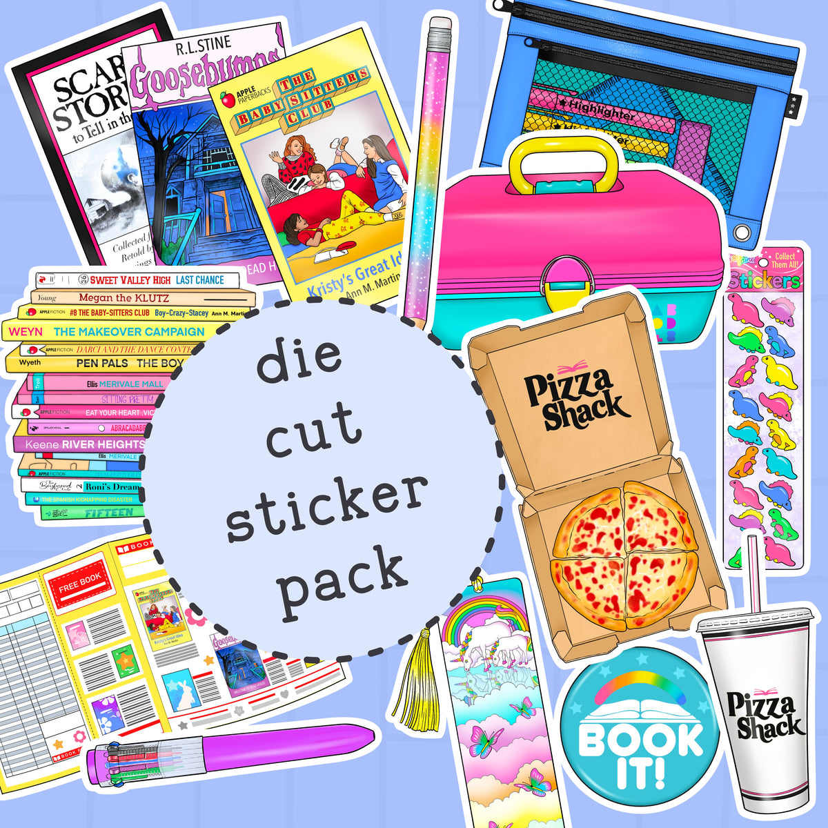 Book It Book Fair Die Cut Sticker PACK - DCP133