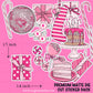Pink Peppermint Die Cut Sticker PACK - DCP137