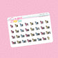 Pink Butterfly Date Dot Stickers -DD131