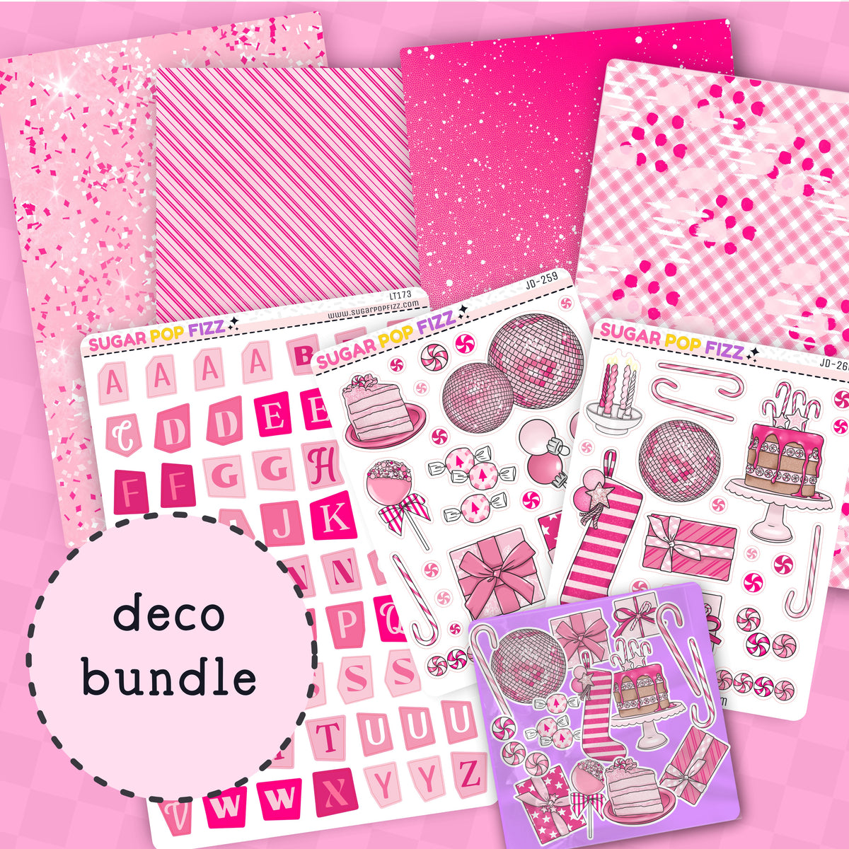 Pink Peppermint Deco BUNDLE