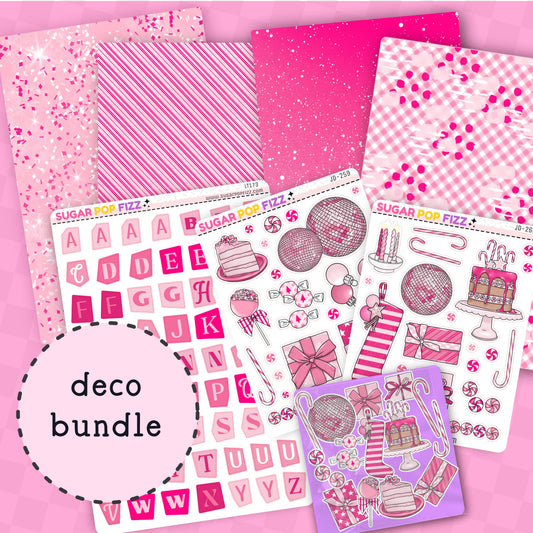 Pink Peppermint Deco BUNDLE
