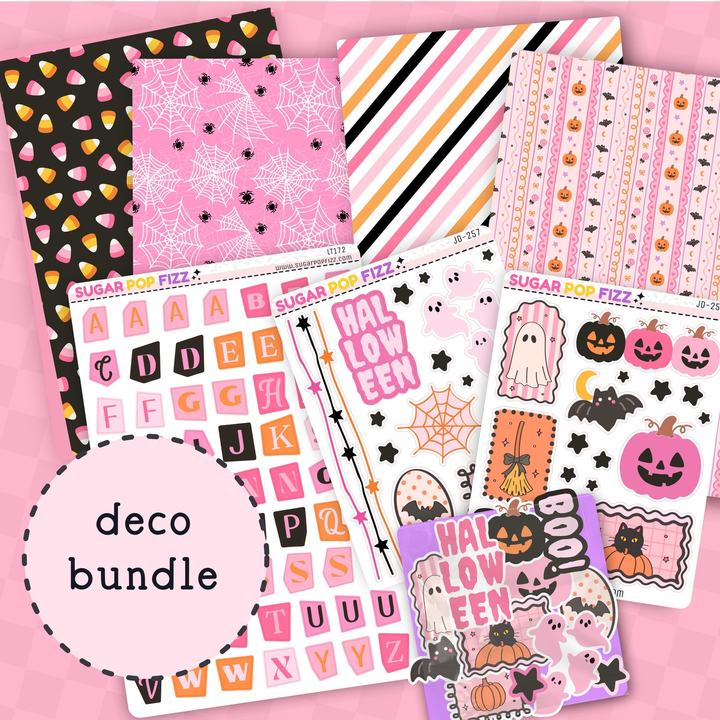 Pink Halloween Deco BUNDLE