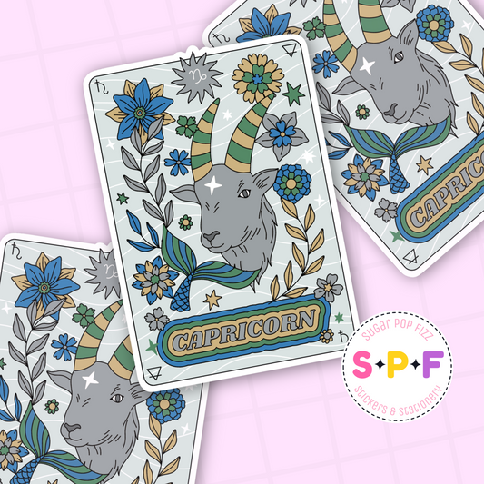 Capricorn Premium Matte Die Cut Sticker - DC124