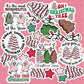 Christmas Tree Cake Die Cut Sticker Pack