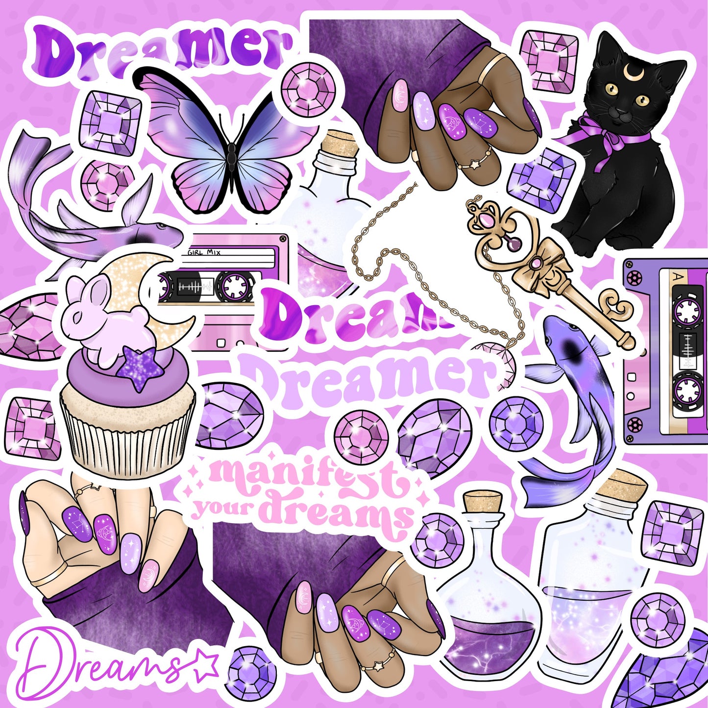 DREAMS - 3 Year Anniversary Die Cut Sticker Pack
