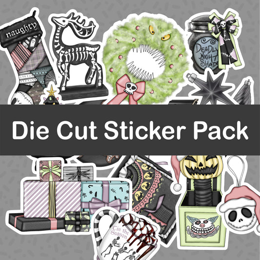 Christmas Town Die Cut Sticker Pack