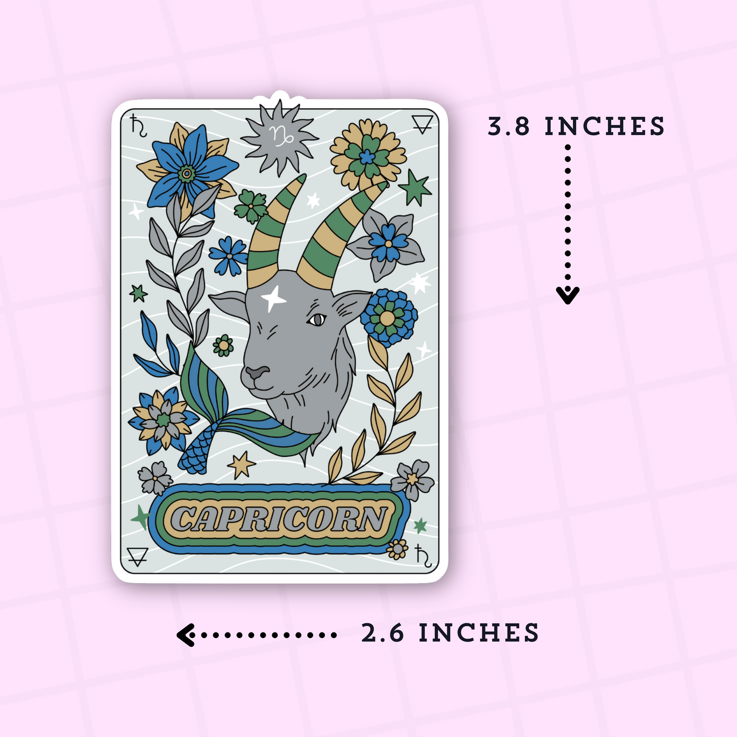 Capricorn Premium Matte Die Cut Sticker - DC124