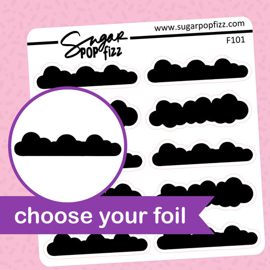 Cloud Divider - 3 Year Anniversary Foil Stickers - choose your foil - F101