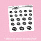Lipstick Kiss Foil Stickers - choose your foil - F107