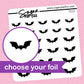 Bat Foil Stickers - choose your foil - F111