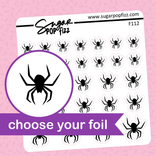 Spider Foil Stickers - choose your foil - F112