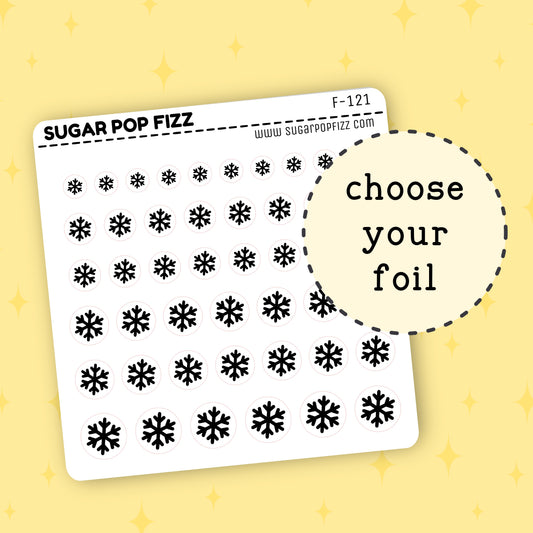 Snowflakes Foil Stickers - F121