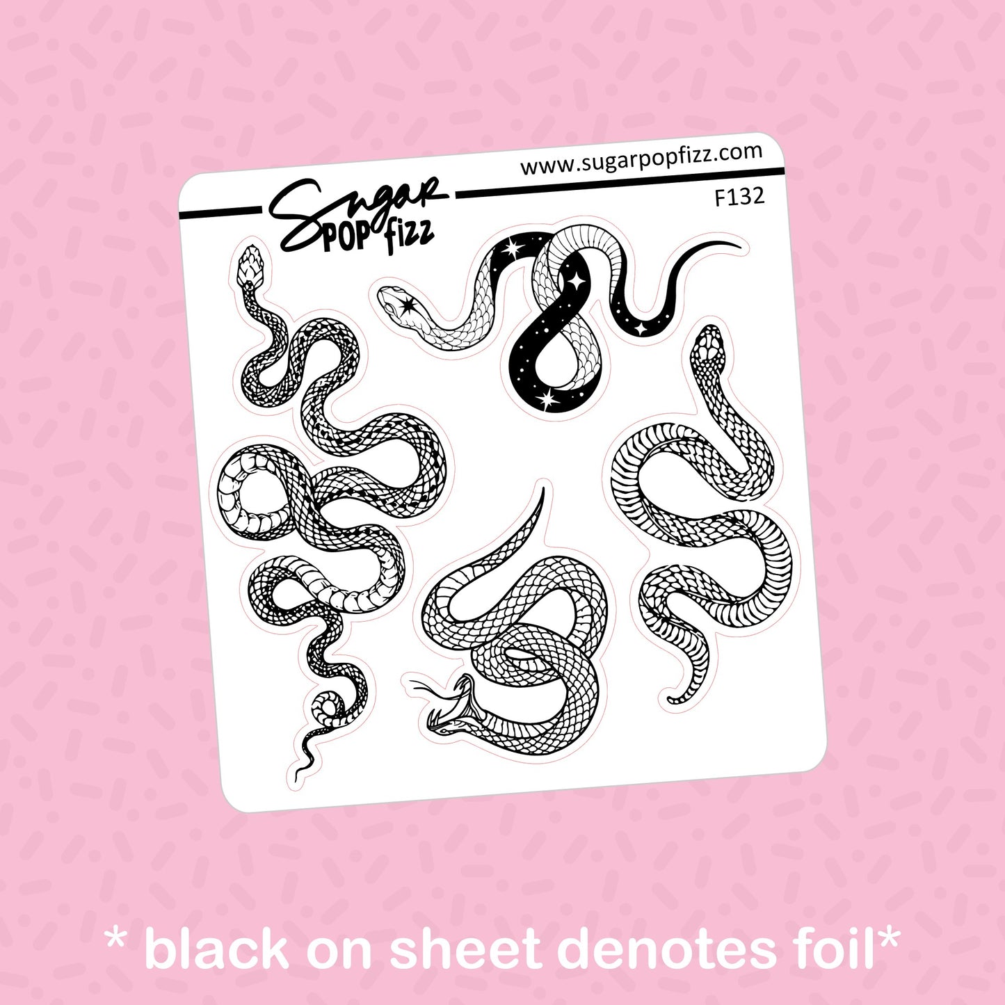 Reputation Snakes Foil Stickers - choose your foil - F132
