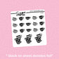 Tea Cups Foil Stickers - choose your foil - F147