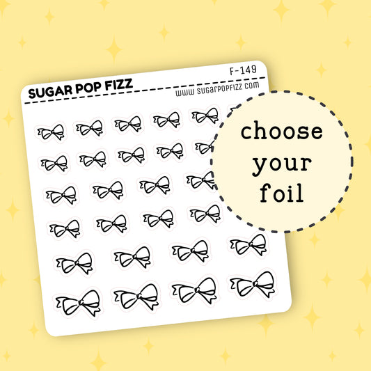 Bows Foil Stickers - F149