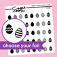 Easter Egg Foil Stickers - choose your foil - F150