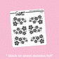 Cherry Blossom Cluster Foil Stickers - choose your foil - F152