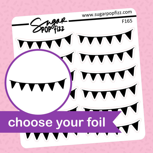Banner Swags Foil Stickers - choose your foil - F165