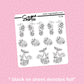 Floral Ocean Foil Stickers - choose your foil - F178