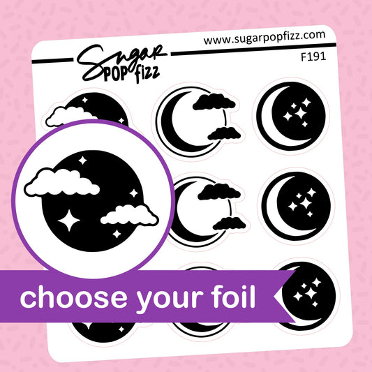 Night Sky Foil Stickers - choose your foil - F191