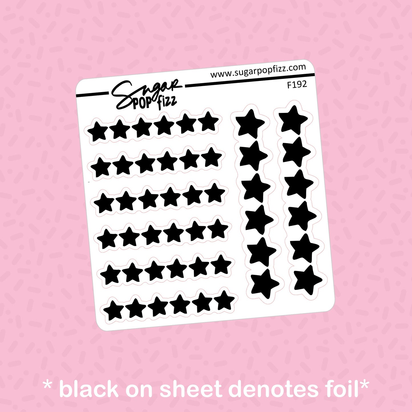 Stars Foil Stickers - choose your foil - F192