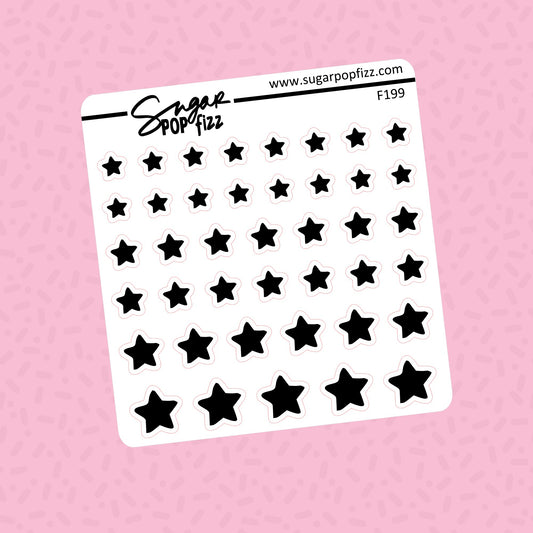 Stars Foil Stickers - choose your foil - F199