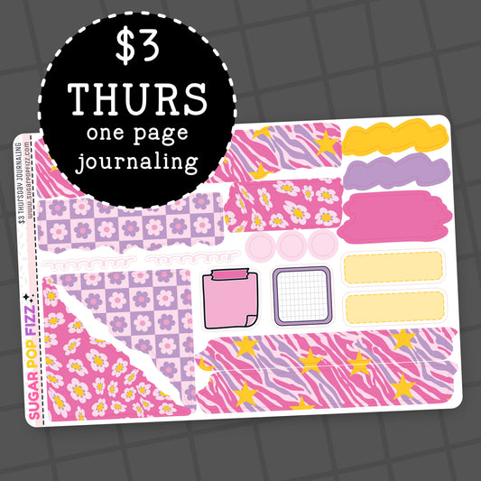 Flowers & Stars - $3 Thursday - Journaling