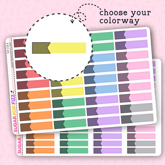 Appointment Labels Functional Stickers (BLACK) (2 sizes) - FUN116