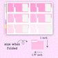 FOLDABLE File Folder Functional Stickers - FUN161